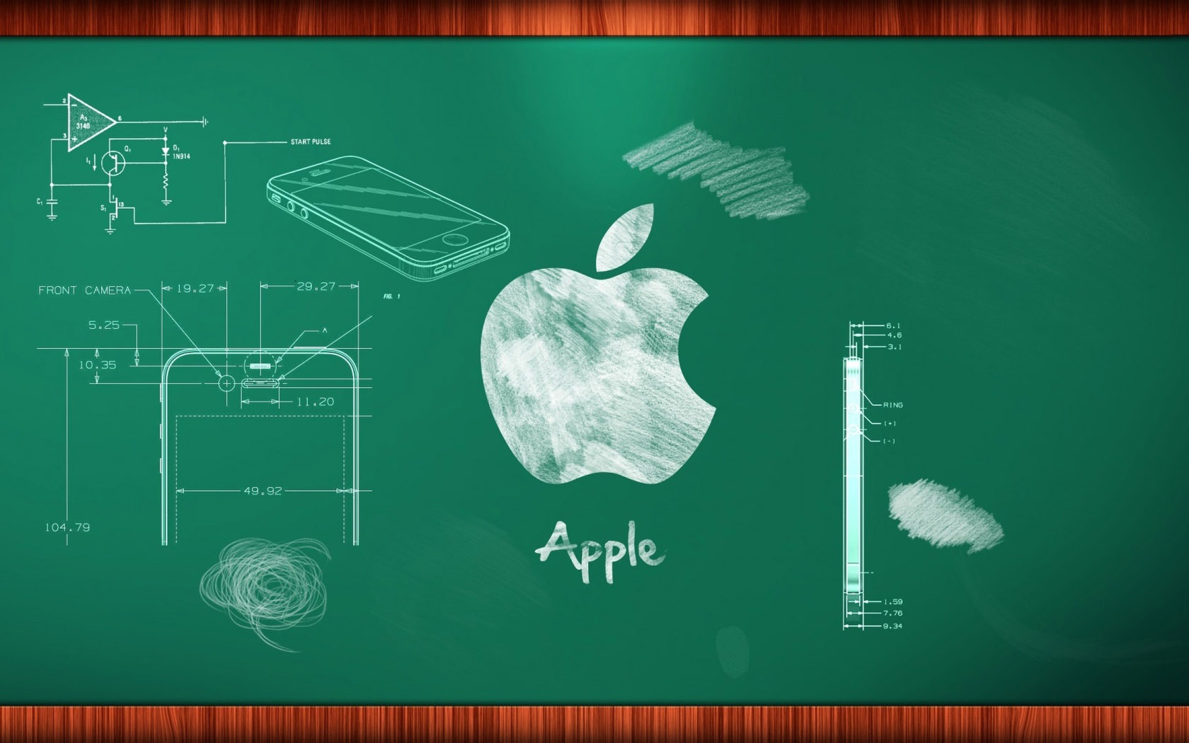 苹果创意电脑桌面背景 系统壁纸 壁纸下载 彼岸桌面