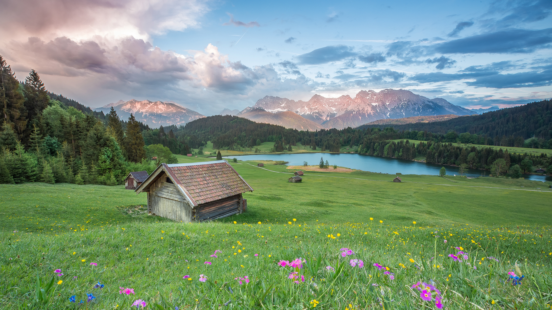 阿尔卑斯山区自然风景超清壁纸