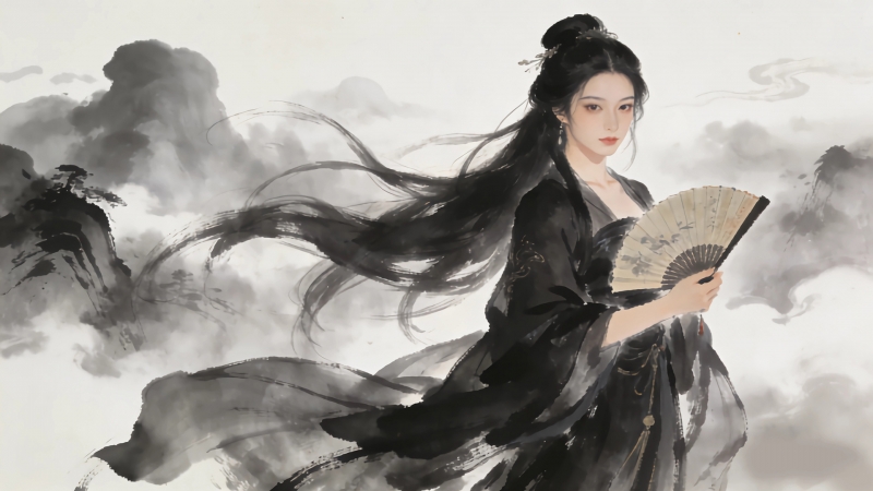 ��ɫ�ŷ����Ů ���� ˮī�� �����ֽ