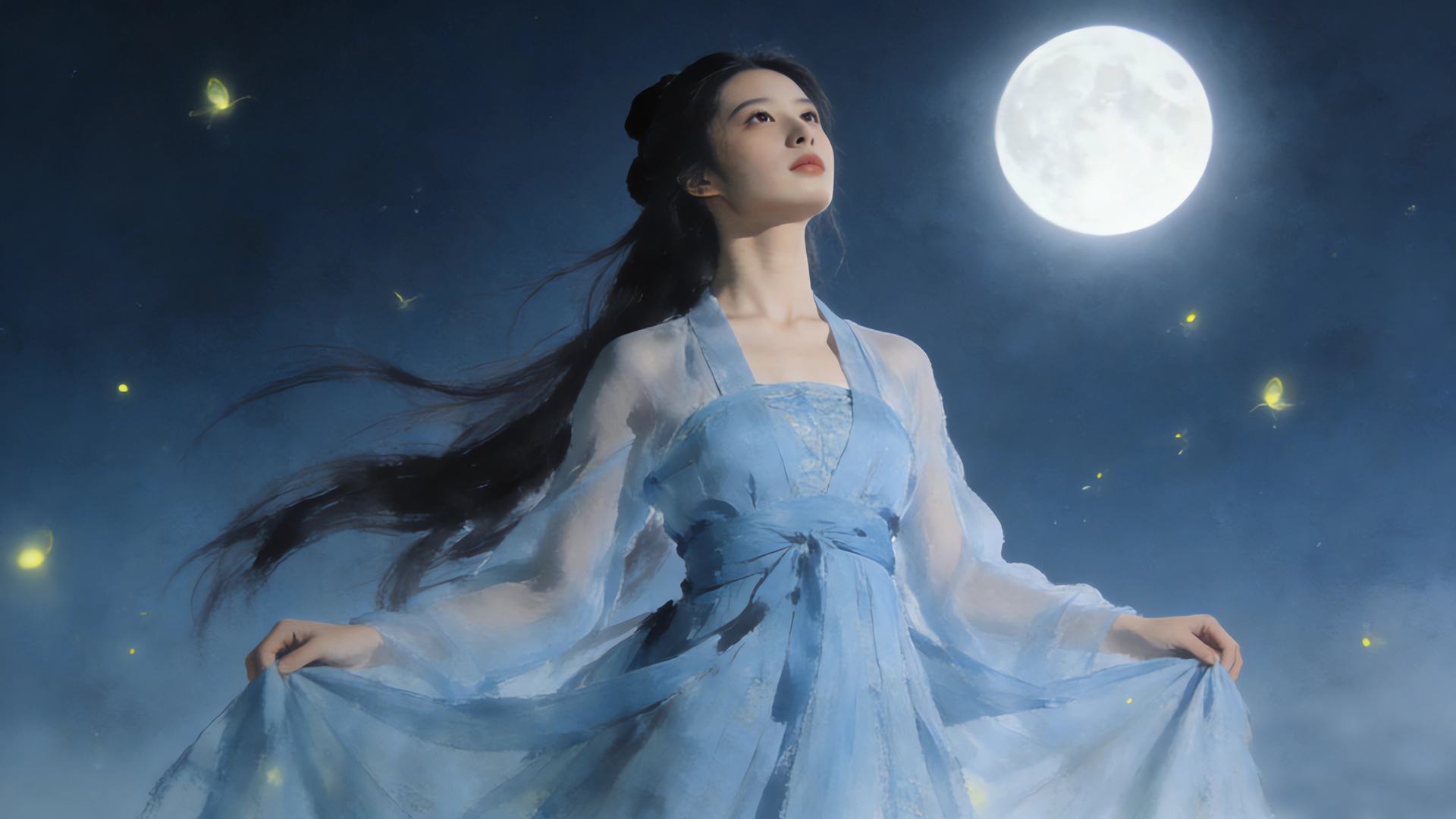 �����ŷ���Ů ˮī�� ���� Ψ�������ֽ