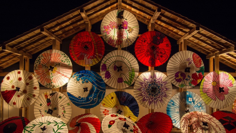 好看的日本遮阳伞桌面壁纸