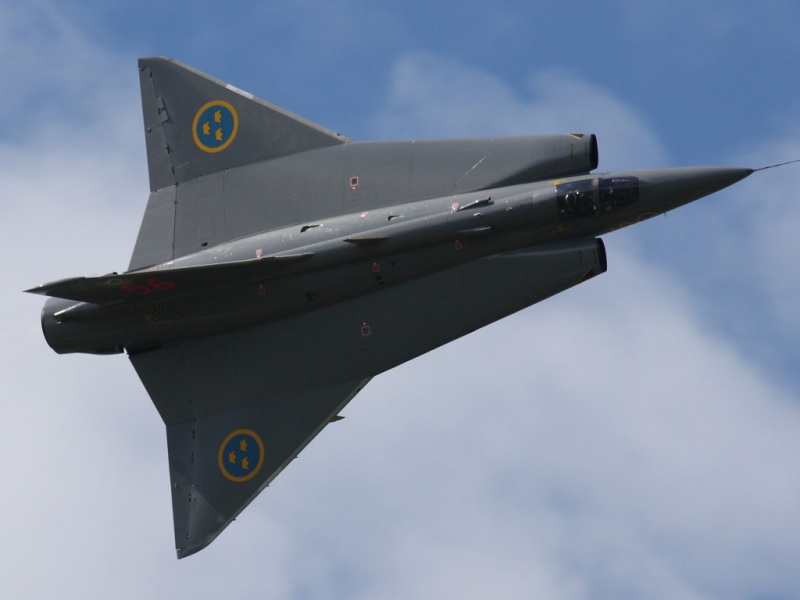 萨博35战斗机,瑞典,超音速,航空,桌面壁纸