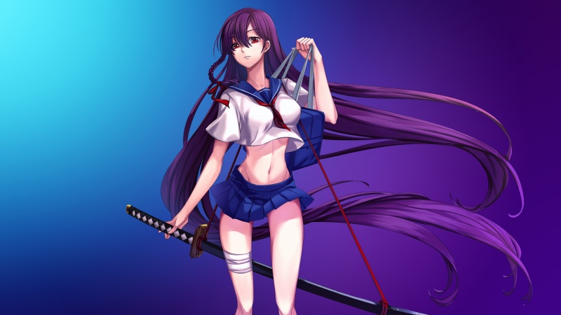 Hot anime girl wallpaper