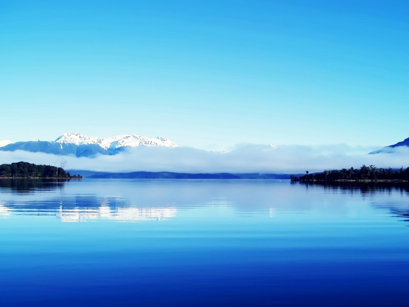 山,云,湖,蓝色,自然风景壁纸